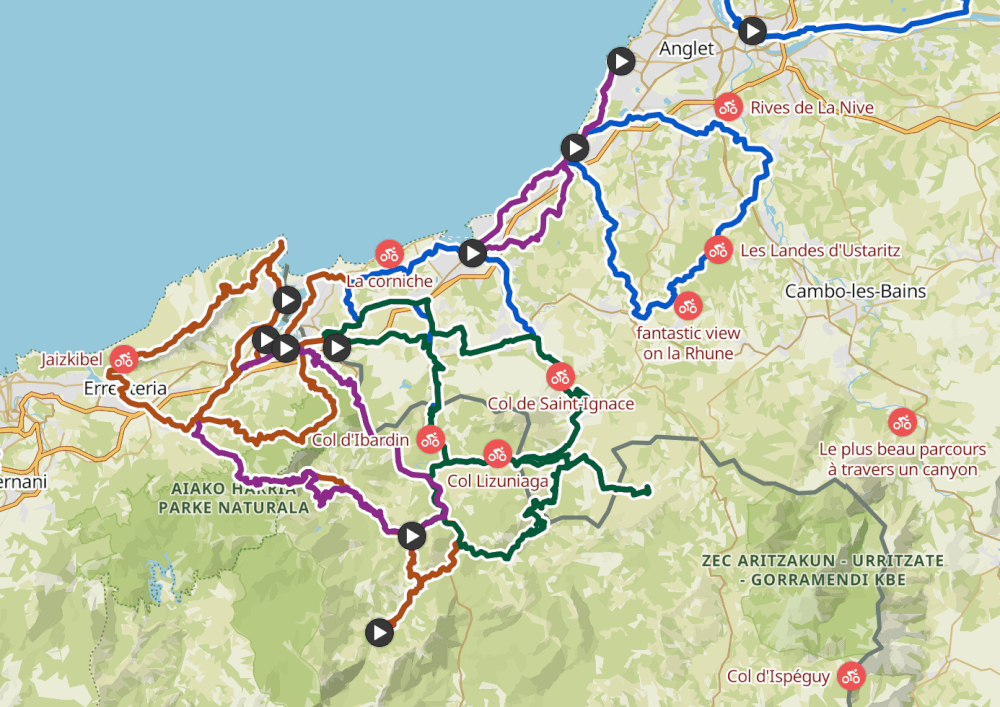 Piste Cyclable Velo Basque Bicyclette Col Velo Pays Basque